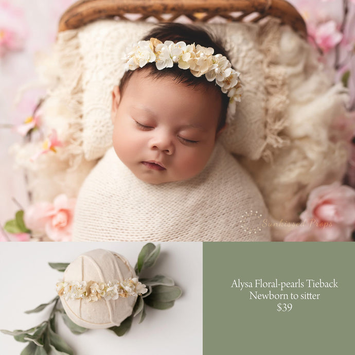 Alysa floral halo