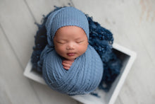 Load image into Gallery viewer, Riley  Sleepy hat  and Wrap set