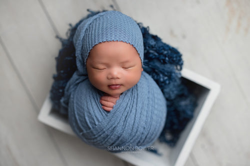 Riley  Sleepy hat  and Wrap set