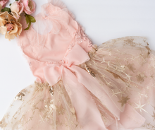 Load image into Gallery viewer, Golden Rose Stars dress
